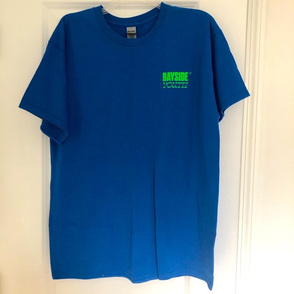 Gildan Youth Night Bright Blue Tee - Picture 1 of 5